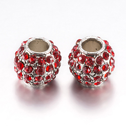 Alloy Rhinestone European Beads&nbsp;PALLOY-F200-03