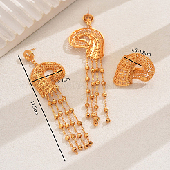Vintage Alloy Hollowed-out Conch Shape Ring & Tassel Earrings Sets for Women&nbsp;CY8500