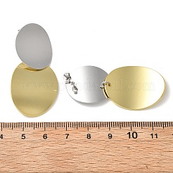 Brass Dangle Stud Earrings&nbsp;EJEW-S262-03GP