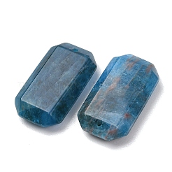 天然アパタイトのペンダント  ファセット長方形チャーム  28x15x7mm  穴：1.4mm&nbsp;G-H325-03-08