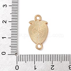 フルーツをモチーフにした合金エナメルコネクターチャーム  ライトゴールド  レッド  苺  22x12x1.5mm  穴：1.8mm&nbsp;AL-CBA95F4-01KCG-06