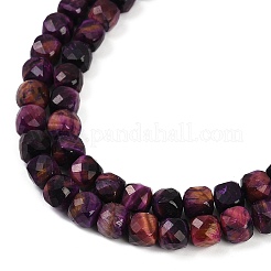 Natural Tiger Eye Dyed Beads Strands&nbsp;G-H028-A01-07A