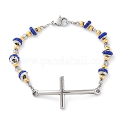 201 Stainless Steel Link Chain Bracelets&nbsp;BJEW-A032-01GP-02