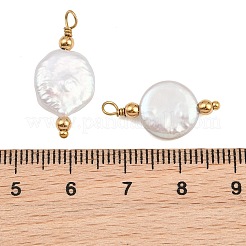Natural Baroque Keshi Pearl Pendants&nbsp;PA-CBA0A45-15G