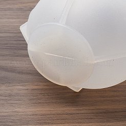 シリコンモールド  レジン型  UVレジン用  エポキシ樹脂工芸品作り  ホワイト  ラウンド  60.5x87x67mm  内径：37x31.5mm&nbsp;LS-SIMO-M045-01B