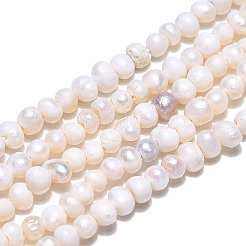 Natural Cultured Freshwater Pearl Beads Strands&nbsp;PEAR-N013-02G