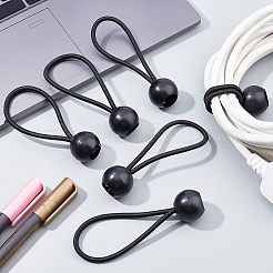 24個2スタイルのボールバンジー  コードを結ぶ  タープ用  キャノピーシェルター  壁パイプ  ブラック  12個/スタイル&nbsp;OCOR-CA0001-02