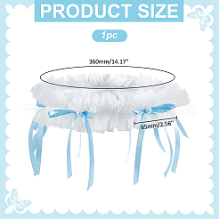 Polyester Lace & Plastic Pearl Leg Ring&nbsp;HJEW-WR00033
