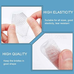PE Makeup Brush Protector Reusable Expandable Mesh Cover&nbsp;MRMJ-WH0012-51