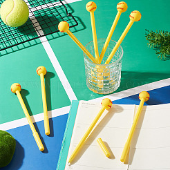 8Pcs Ball Series Cartoon Stainless Steel Pens&nbsp;AJEW-TADJ0001-37E