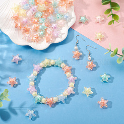 50Pcs AB Color Transparent Acrylic Beads&nbsp;PACR-TA0001-27