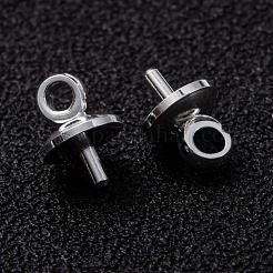 Brass Cup Pearl Peg Bails Pin Pendants&nbsp;KK-H759-29C-S