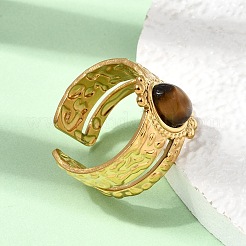 304 Stainless Steel Cuff Open Rings&nbsp;RJEW-F213-02G-11