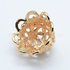 合金ビーズキャップ  長持ちメッキ  ミックスカラー  26x17mm  穴：1.5mm&nbsp;PALLOY-K107-03