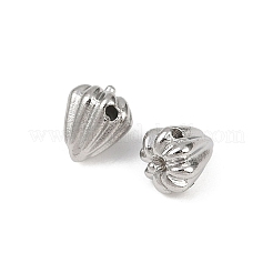 304ステンレススチールビーズ  洗練された  唐辛子  変色防止  ステンレス鋼色  7x7mm  穴：0.8mm&nbsp;STAS-G356-01P