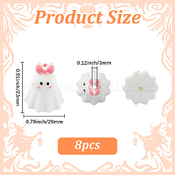 8Pcs Silicone Focal Beads&nbsp;SIL-SP0001-17