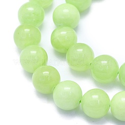 Natural White Jade Beads Strands&nbsp;G-K310-C14-12mm