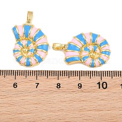 Brass with Enamel Pendants&nbsp;KK-CBA415D-05G