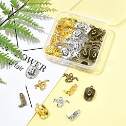 45Pcs 9 Style Tibetan Style Alloy Pendants&nbsp;FIND-FS0003-56