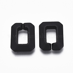 Spray Painted CCB Plastic Linking Rings&nbsp;CCB-R104-09-01