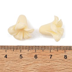 染め加工合成サンゴビーズ  花  トウモロコシの穂の黄色  17x15mm  穴：1.5mm&nbsp;GG-H001-01C-01