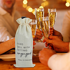 Linen Cloth Red Wine Packaging Drawstring Bags&nbsp;ABAG-WH0032-135