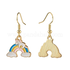 Alloy Enamel Dangle Earrings&nbsp;EJEW-JE04775