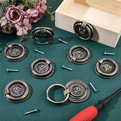8Bag Tibetan Style Alloy Cabinet Drawer Handle&nbsp;FIND-PH0062-22
