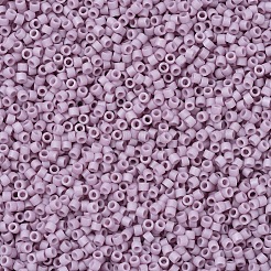 MIYUKIデリカビーズ小  シリンダー  日本製シードビーズ  15/0  （dbs0355)マット不透明ほこりの多い蘭  1.1x1.3mm  穴：0.7mm  約35000PCS /ボトル  10 G /ボトル&nbsp;SEED-JP0008-DBS0355