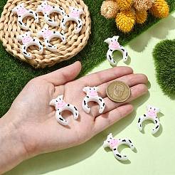 Cow Silicone Focal Beads&nbsp;SIL-CJC0001-13