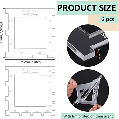1 Set Acrylic Knittings Crochet Measuring Tool&nbsp;DIY-BC0013-88