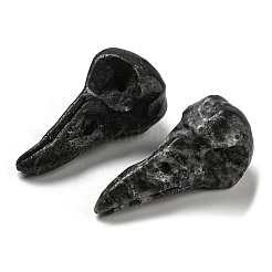 天然ドゥルージーブラッククォーツペンダント  鳥の頭蓋骨のチャーム  47~49x20~22x20~22mm  穴：2~2.5mm&nbsp;G-M417-06K