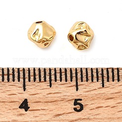 真鍮フィガロチェーン  コラム  ハンダ付け  スプールで  ニッケルフリー  18KGP本金メッキ  5.5x5mm  穴：1mm&nbsp;KK-D407-13G