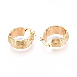 Brass Ring Hoop Earrings&nbsp;EJEW-T047-106G