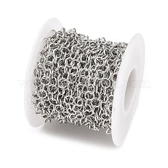 316サージカルステンレススチールアズキチェーン  ハンダ付け  スプールで  変色なし  ステンレス鋼色  5x0.8mm&nbsp;SA-CBA098D-10P