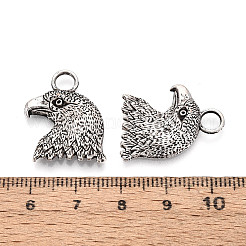 合金のチベット風チャーム  イーグルチャーム  アンティークシルバー  23x18x3mm  穴：4mm  約163パス/1000g&nbsp;TIBEP-T053-12AS