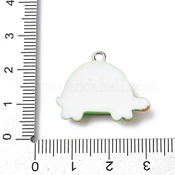 不透明樹脂ペンダント  プラチナ鉄ループ付き  カメ  20.5x25.5x5.5mm  穴：1.8mm&nbsp;RESI-A050-01B