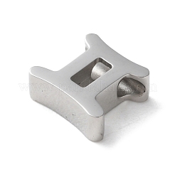 星座 304 ステンレススチール チャーム  双子座  8x9x3mm  穴：2mm&nbsp;LS-STAS-U038-01P-03