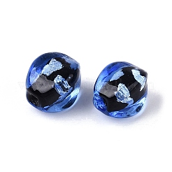 Handmade Silver Foil Glass Beads&nbsp;FOIL-N034-01B