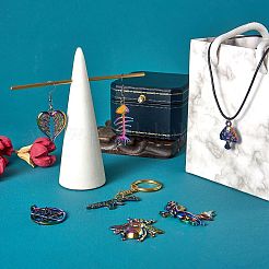 DIY Rainbow Color Pendant Necklace Making Kit&nbsp;DIY-SZ0007-57