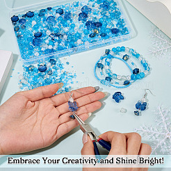Transparent Spray Paint & Baking Paint Crackle Glass Beads&nbsp;GLAA-TA0003-45