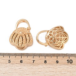 真鍮製ペンダントラインストーンセッティング  カドミウムフリー＆ニッケルフリー＆鉛フリー  シェル形状  18KGP本金メッキ  1mmのラインストーンに適する  26.5x20x12mm  穴：6mm&nbsp;KK-G532-19G