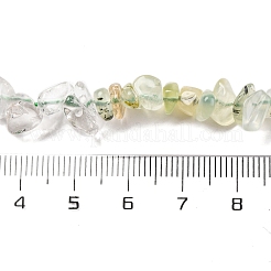 天然水晶とプレナイトのビーズ連売り  チップ  4~17x4~10x1~8mm  穴：0.8~1mm  約15.35~16.14インチ（39~41cm）&nbsp;G-L610-A03-01