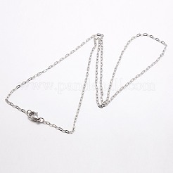 Tarnish Resistant Trendy Unisex 304 Stainless Steel Cable Chain Necklaces&nbsp;NJEW-M046-C-02