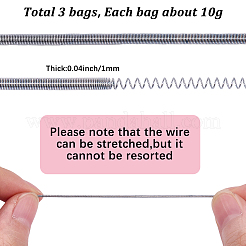 3 Bags Round French Wire Gimp Wire&nbsp;TWIR-SC0001-08