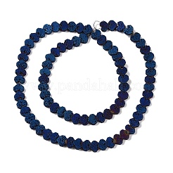 Electroplated Natural Lava Rock Beads Strands&nbsp;G-Q1009-G01-02F
