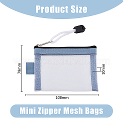 9Pcs 9 Color Nylon Mesh Pen Bag&nbsp;AJEW-DC0001-20