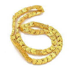 Electroplated Natural Lava Rock Beads Strands&nbsp;G-I360-X02-01