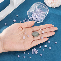 105Pcs 3 Styles Electroplate Opaque Solid Color Glass Beads Strands&nbsp;GLAA-TA0004-40A
