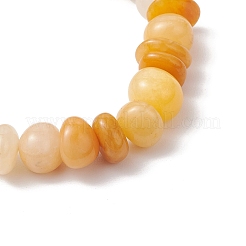 Natural Topaz Jade Beaded Stretch Bracelets for Unisex&nbsp;BJEW-JB12068-02